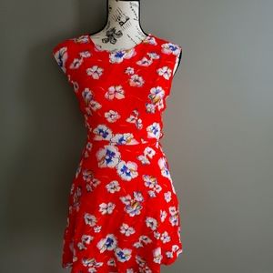 🌺🌺🌷🦋 Mini Coral Multi color Forever 21 dress